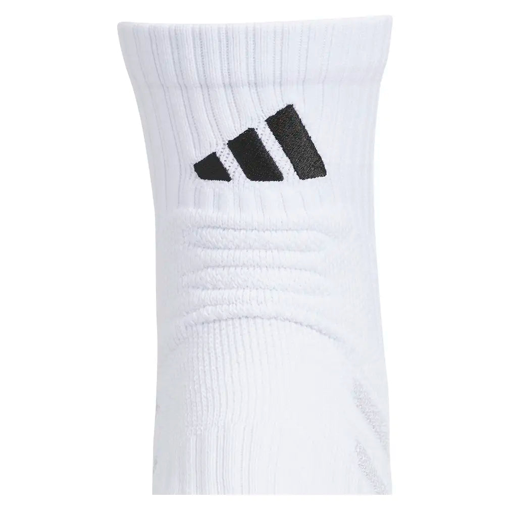 Men's 5 Star Team 3 Quarter Crew Socks White and Black,Socks,Adidas,,,Tennis Express,A5162865-3