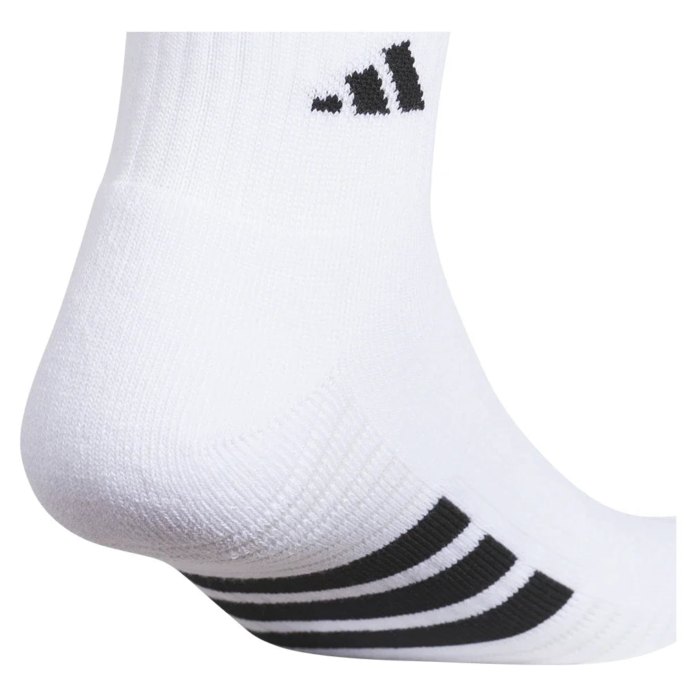 Men's Cushioned 4.0 Quarter Socks 3 Pack White and Black,Socks,Adidas,,,Tennis Express,A5163004-3