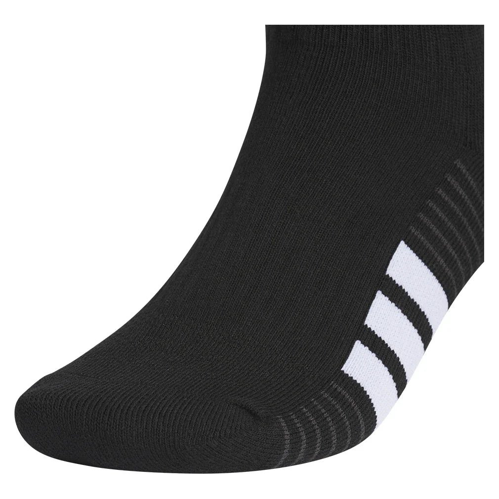 Men's Cushioned 4.0 Quarter Socks 3 Pack Black and White,Socks,Adidas,,,Tennis Express,A5163005-1