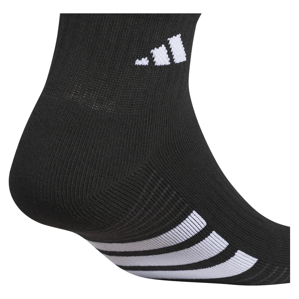 Men's Cushioned 4.0 Quarter Socks 3 Pack Black and White,Socks,Adidas,,,Tennis Express,A5163005-3