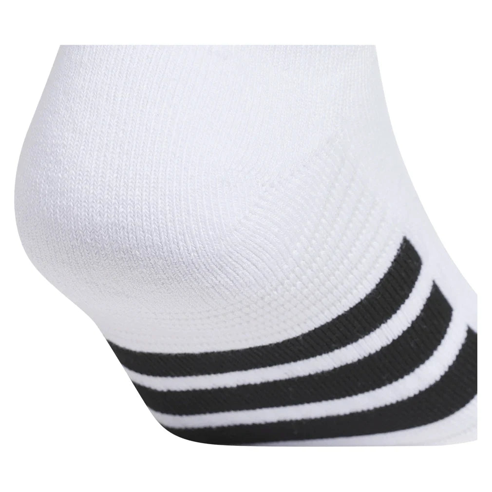 Men's Cushioned 4.0 No Show Socks 3 Pack White and Black,Socks,Adidas,,,Tennis Express,A5163014-3