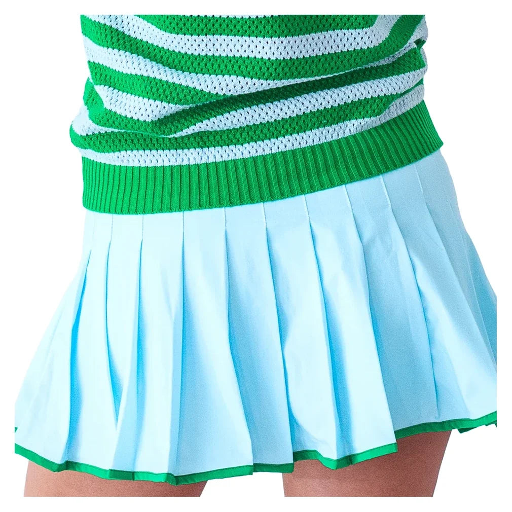 Women's Alicia Tennis Skort Light Blue-Apparel-Bubble-ALIS-LB-1-Tennis Express