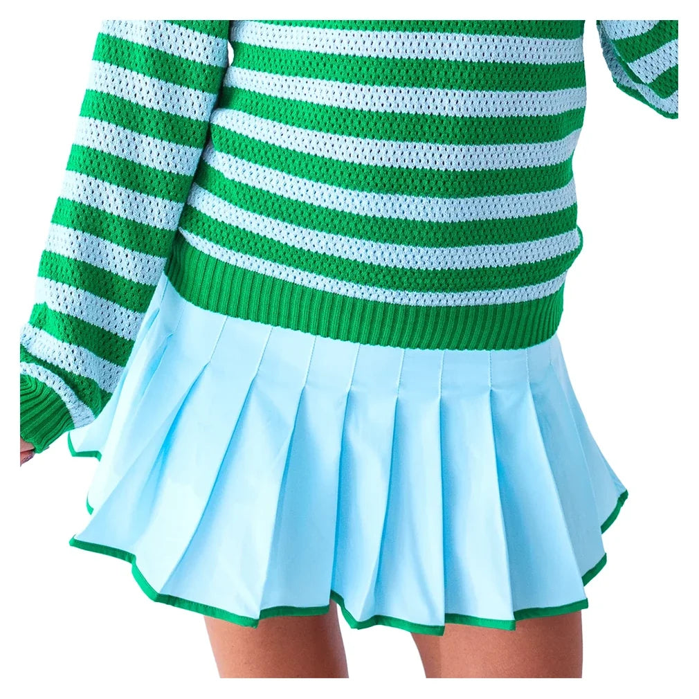 Women's Alicia Tennis Skort Light Blue-Apparel-Bubble-ALIS-LB-Tennis Express