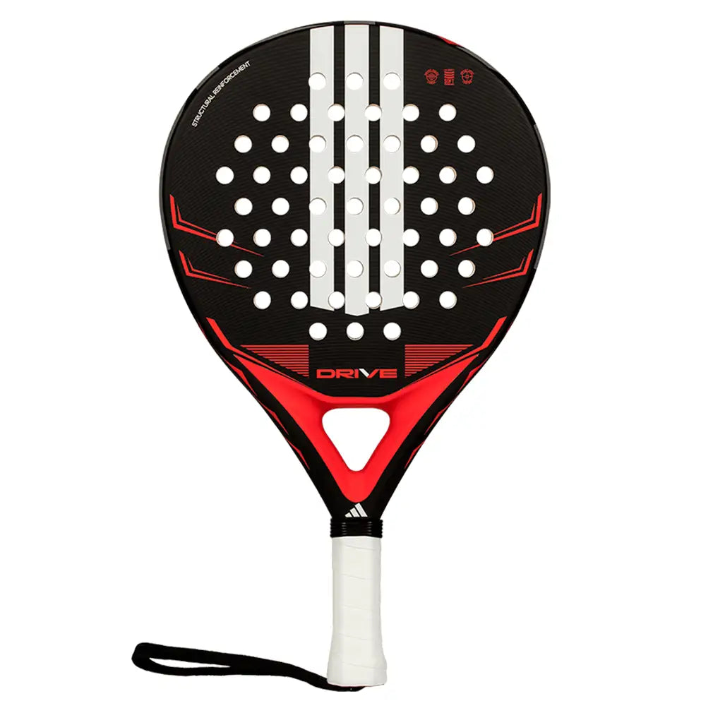 Drive 2026 Padel Paddle Black and Red,Padel Racquets,Adidas,Black/Red,One Size,Tennis Express,AR5CA4U22-1