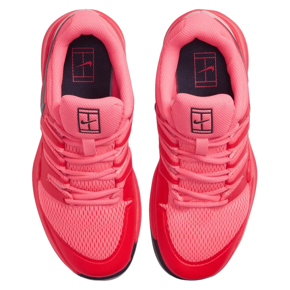 Juniors' Vapor X Tennis Shoes Laser Crimson and Blackened Blue, Nike, Tennis Express, AR8851-604H26-1
