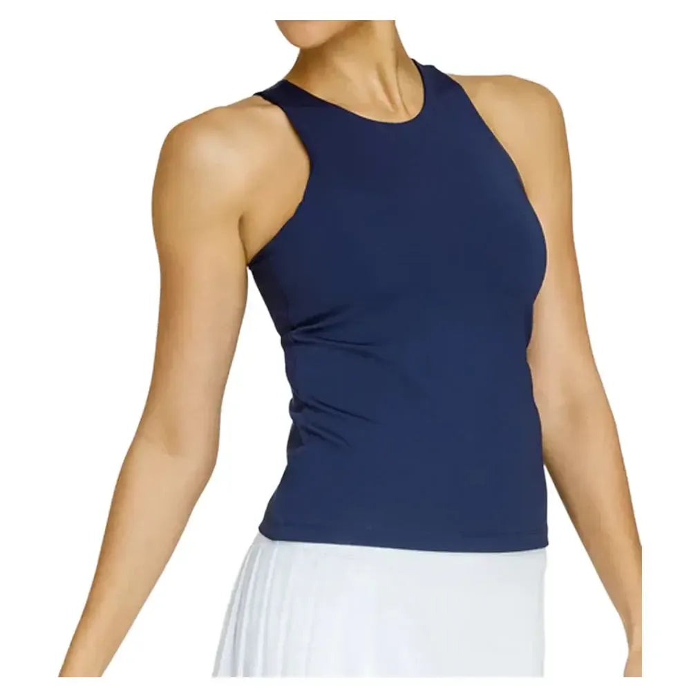 Women's Foundation Hi-Neck Tennis Tank Navy Blue-Apparel-Tail-AX3171-5348U25-1-Tennis Express
