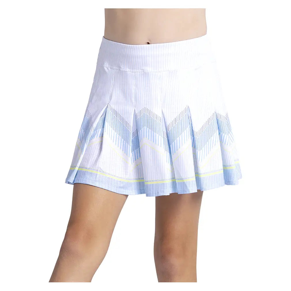 Girls' Lane Skipper Tennis Skort with Back Pocket White,Apparel,Lucky In Love,White,2XS,Tennis Express,B176-41G110-3