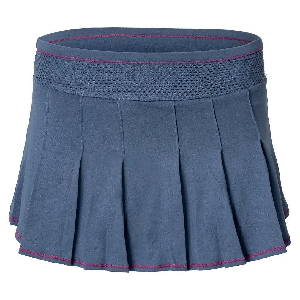 Girls' Chill Day Tennis Skort Steel Blue,Apparel,Lucky In Love,Steel Blue,2XS,Tennis Express,B178-445-1
