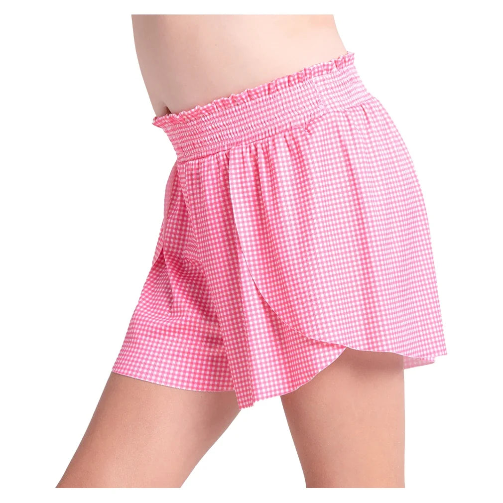 Girls' Checkmate Tennis Short-Apparel-Lucky In Love-B179-44G695-1-Tennis Express