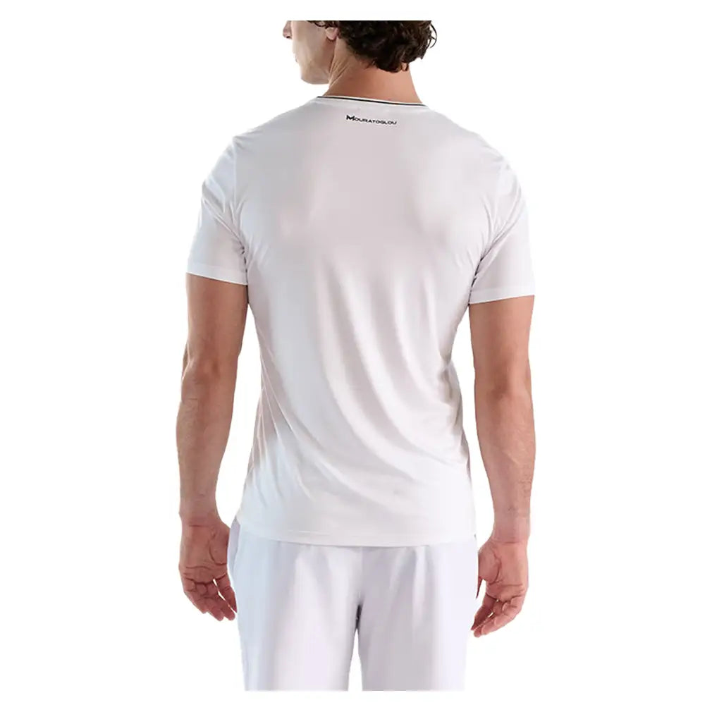 Men's Tech Tennis T-Shirt-Apparel-Mouratoglou-B2BMCMPO1-w-4-Tennis Express