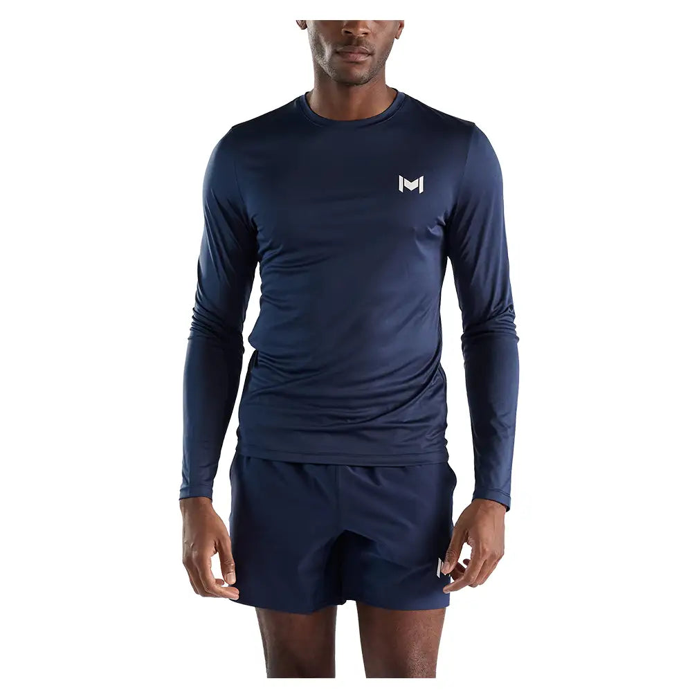 Men's Long-Sleeve Tennis T-Shirt-Apparel-Mouratoglou-B2BMOURTS5-n-3-Tennis Express