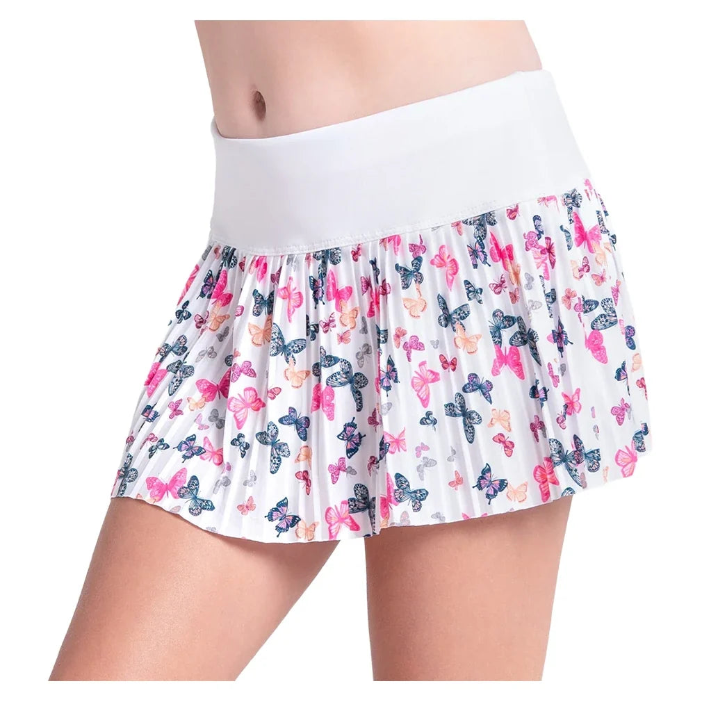 Girls' Pleated Printed Tennis Skort,Apparel,Lucky In Love,49G955 Wing Shot,2XS,Tennis Express,B99-49G955-2