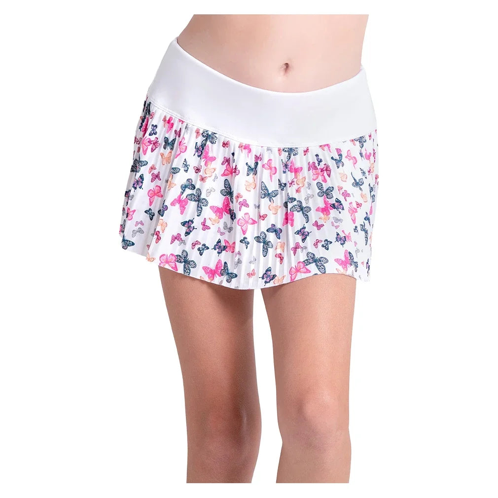 Girls' Pleated Printed Tennis Skort,Apparel,Lucky In Love,,,Tennis Express,B99-49G955