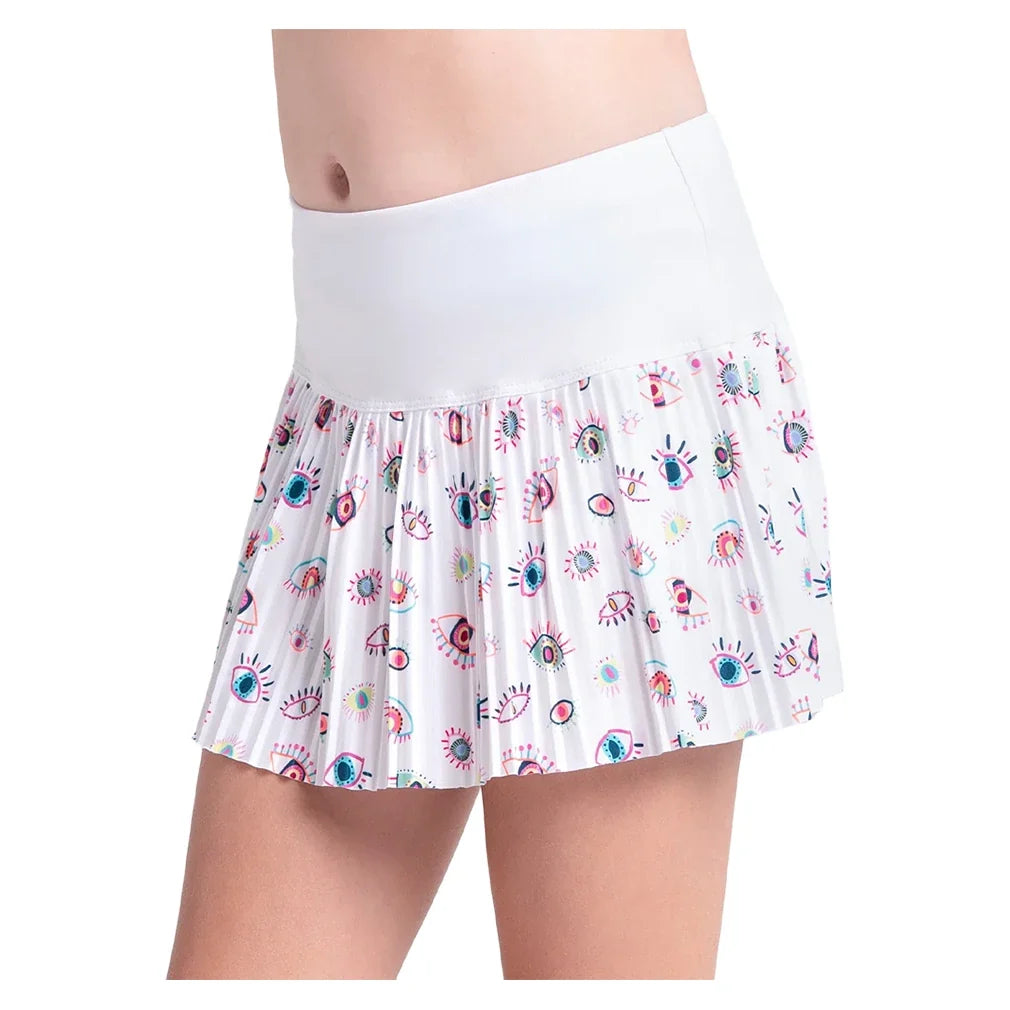 Girls' Pleated Printed Tennis Skort,Apparel,Lucky In Love,,,Tennis Express,B99-50G955-1