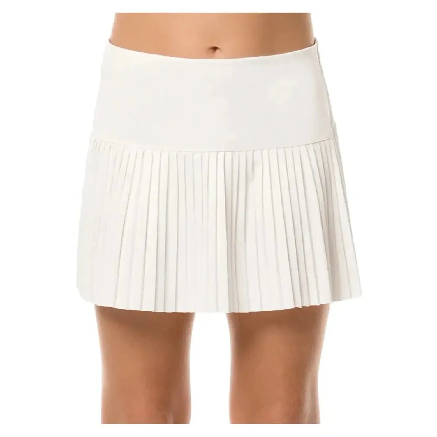 Girls' Pleated Tennis Skort-Apparel-Lucky In Love-B99-B-W-Tennis Express