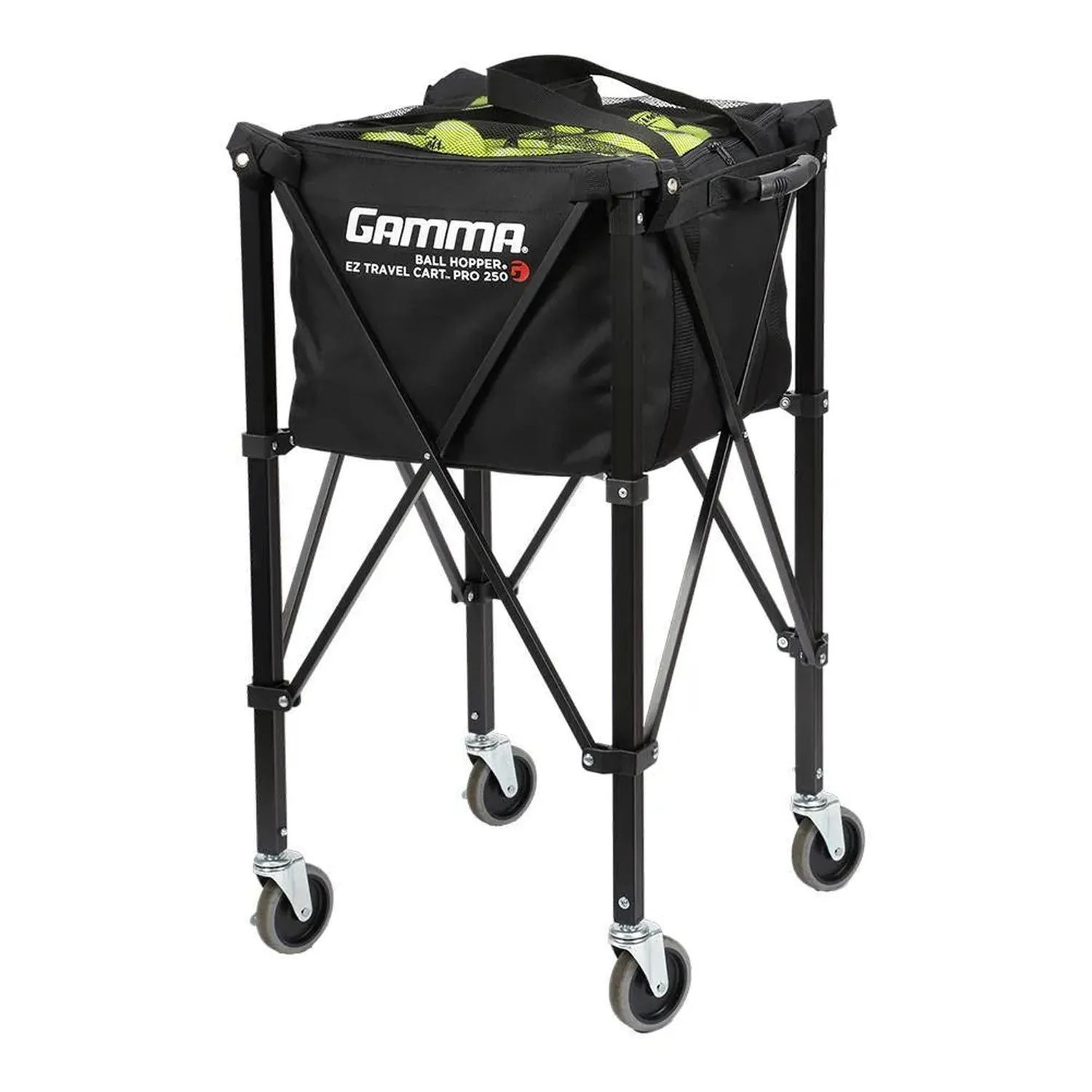 Ball Hopper EZ Travel Cart Pro 250-Court Equipment-Gamma-BEZP-2-Tennis Express