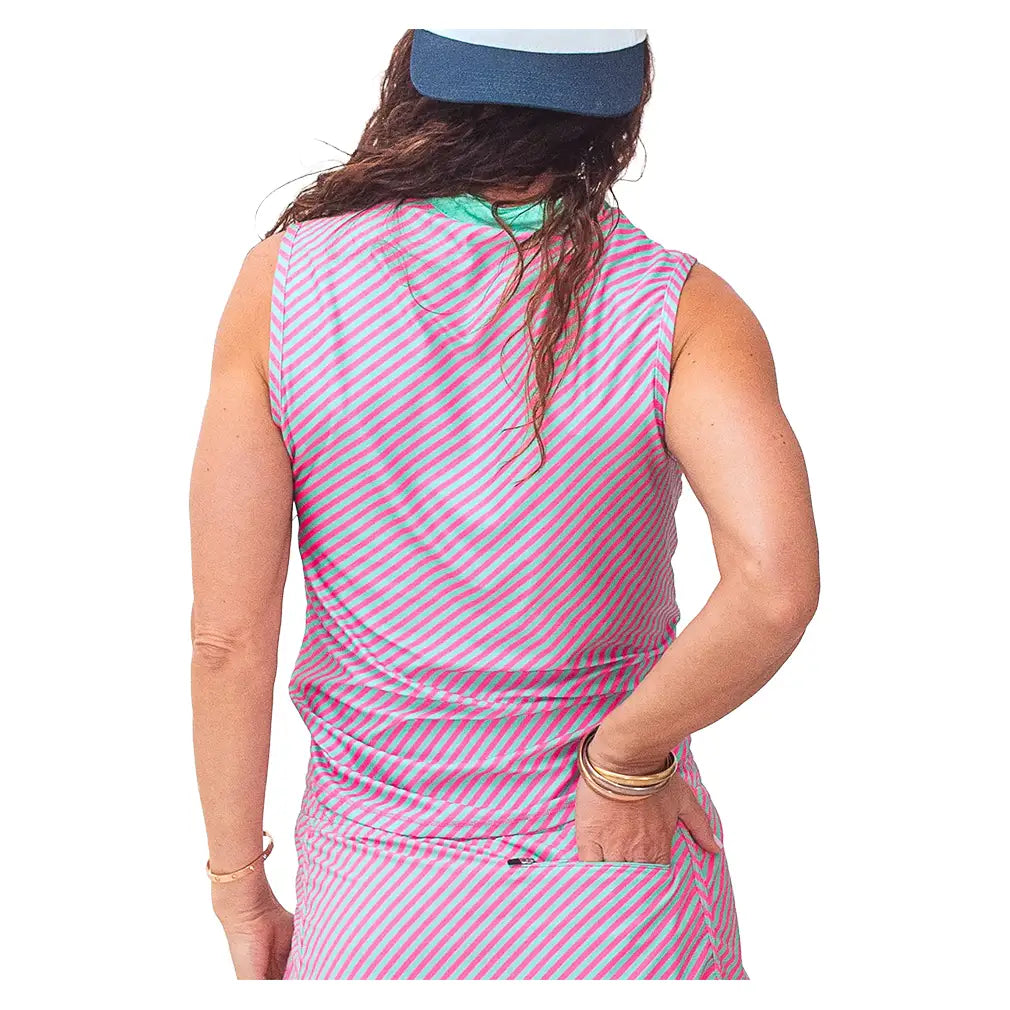 Women's Birch Tennis Tank Pink and Mint-Apparel-Bubble-, [current_file_name-Tennis Express