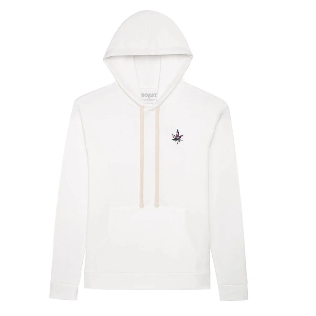 Men's USA Leaf Tennis Hoodie White,Apparel,Boast,White,S,Tennis Express,BM6HD152-100F26
