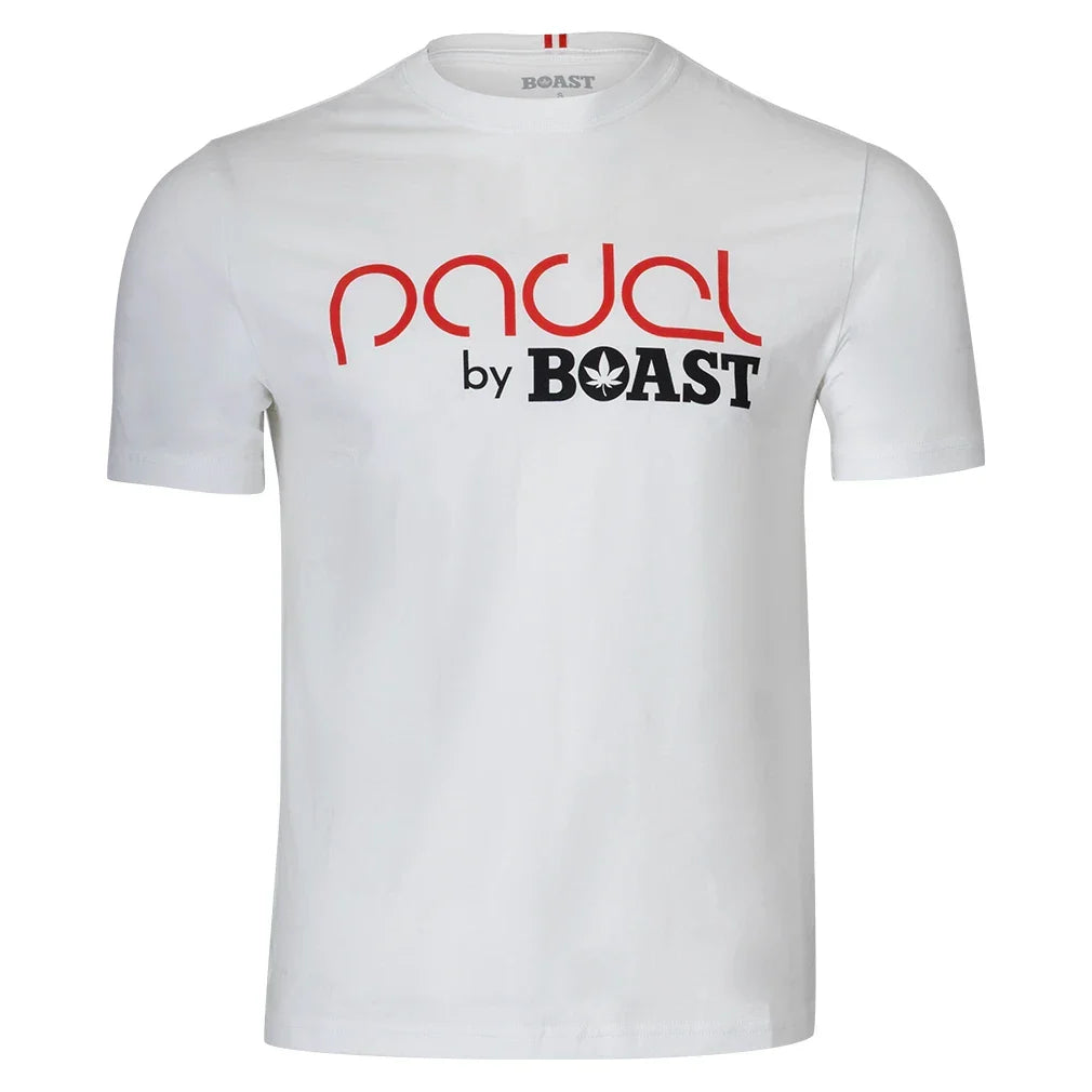 Men's Padel Tee,Apparel,Boast,100 White,S,Tennis Express,BM6TP119-100-X