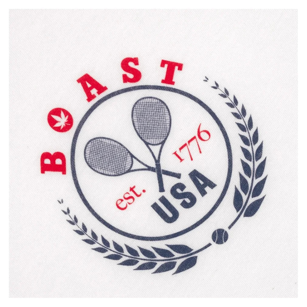 Men's USA Crest Tennis Tee White,Apparel,Boast,,,Tennis Express,BM6TP158-100F26-2