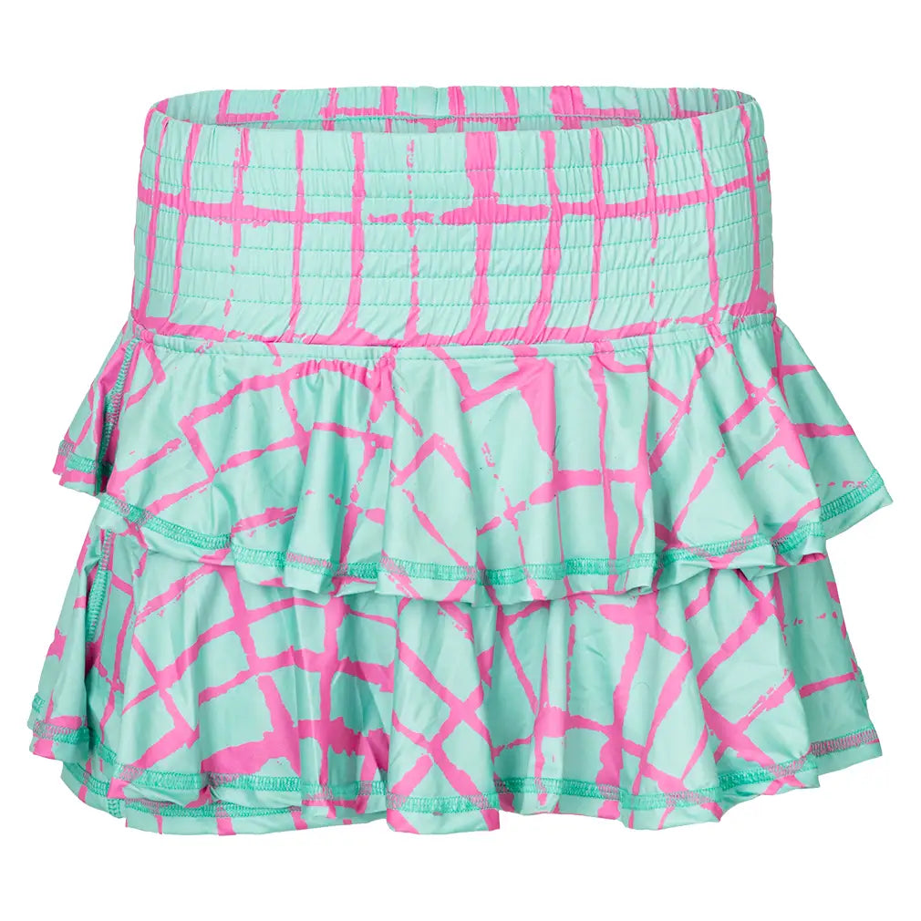 Women's Brittany Tennis Skort Mint Geo-Apparel-Bubble-Mint Geo-XS, [current_file_name-Tennis Express