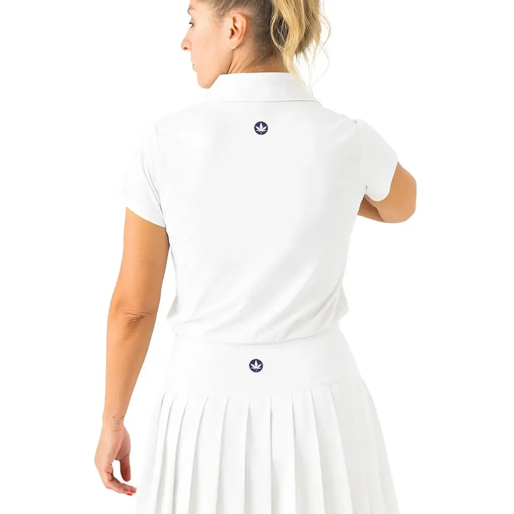 Women's Performance Tennis Polo White-Apparel-Boast-BW51041-3-Tennis Express