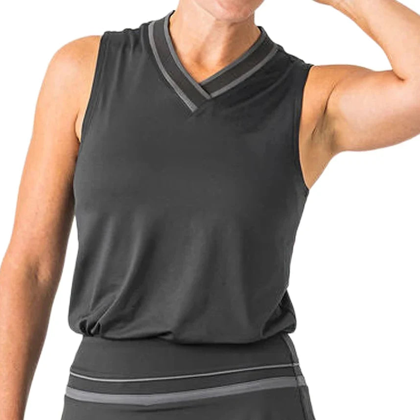 Women's V-Neck Tennis Tank-Apparel-Boast-BW51051-Tennis Express