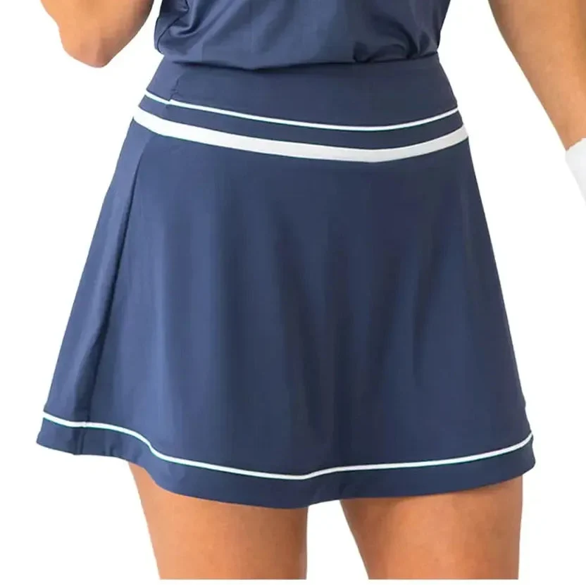 Women's Flounce 2 in 1 Tennis Skort-Apparel-Boast-BW53101-Navy-Tennis Express