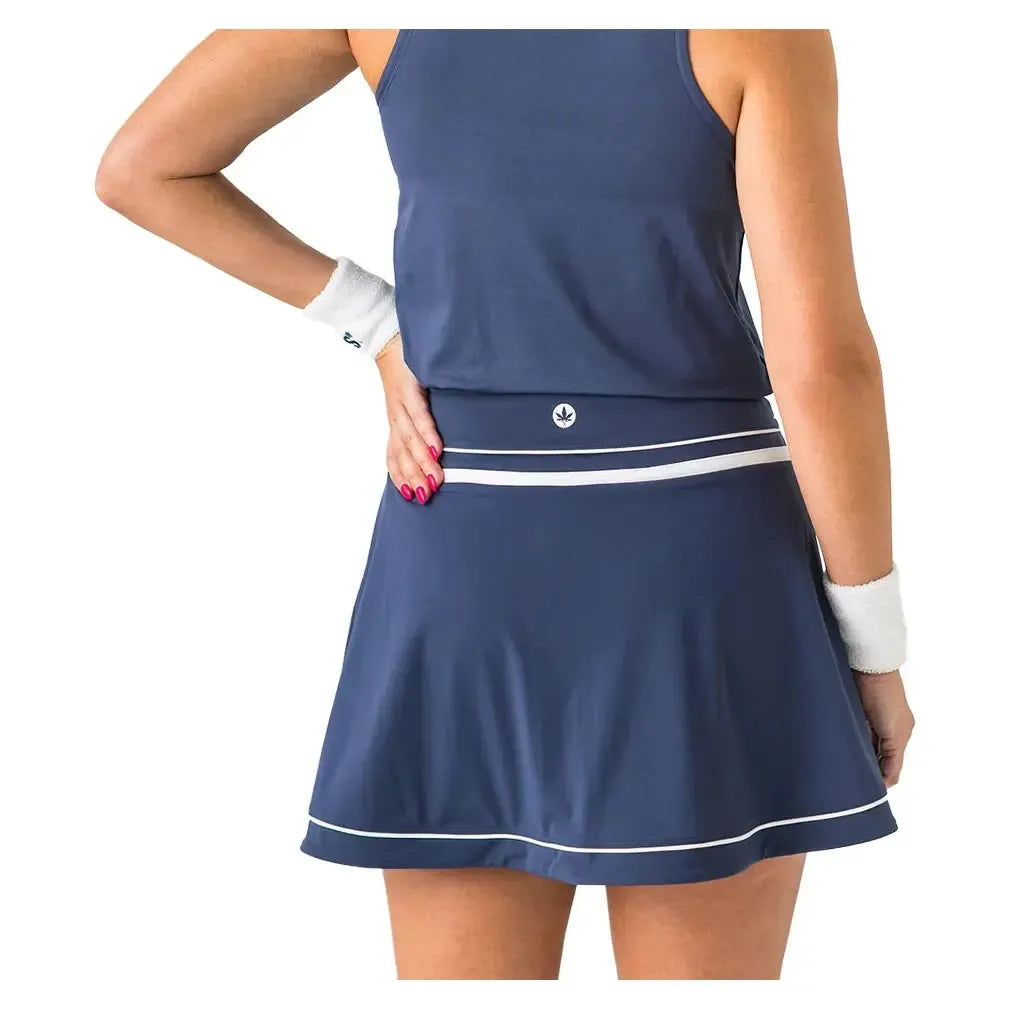 Women's Flounce 2 in 1 Tennis Skort-Apparel-Boast-BW53101-Navy1-Tennis Express