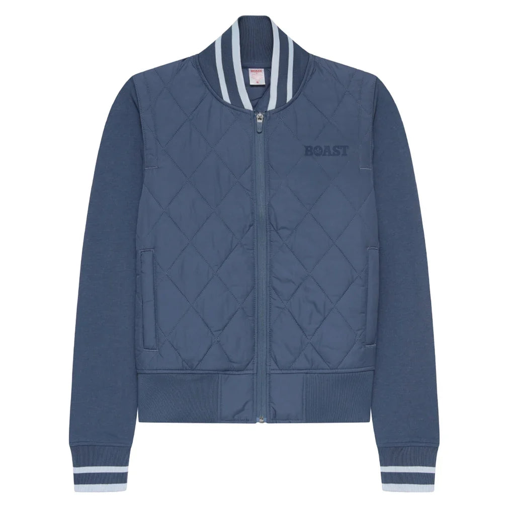 Women's Quilted Varsity Tennis Bomber Jacket-Apparel-Boast-BW54071-709288Tennis Express