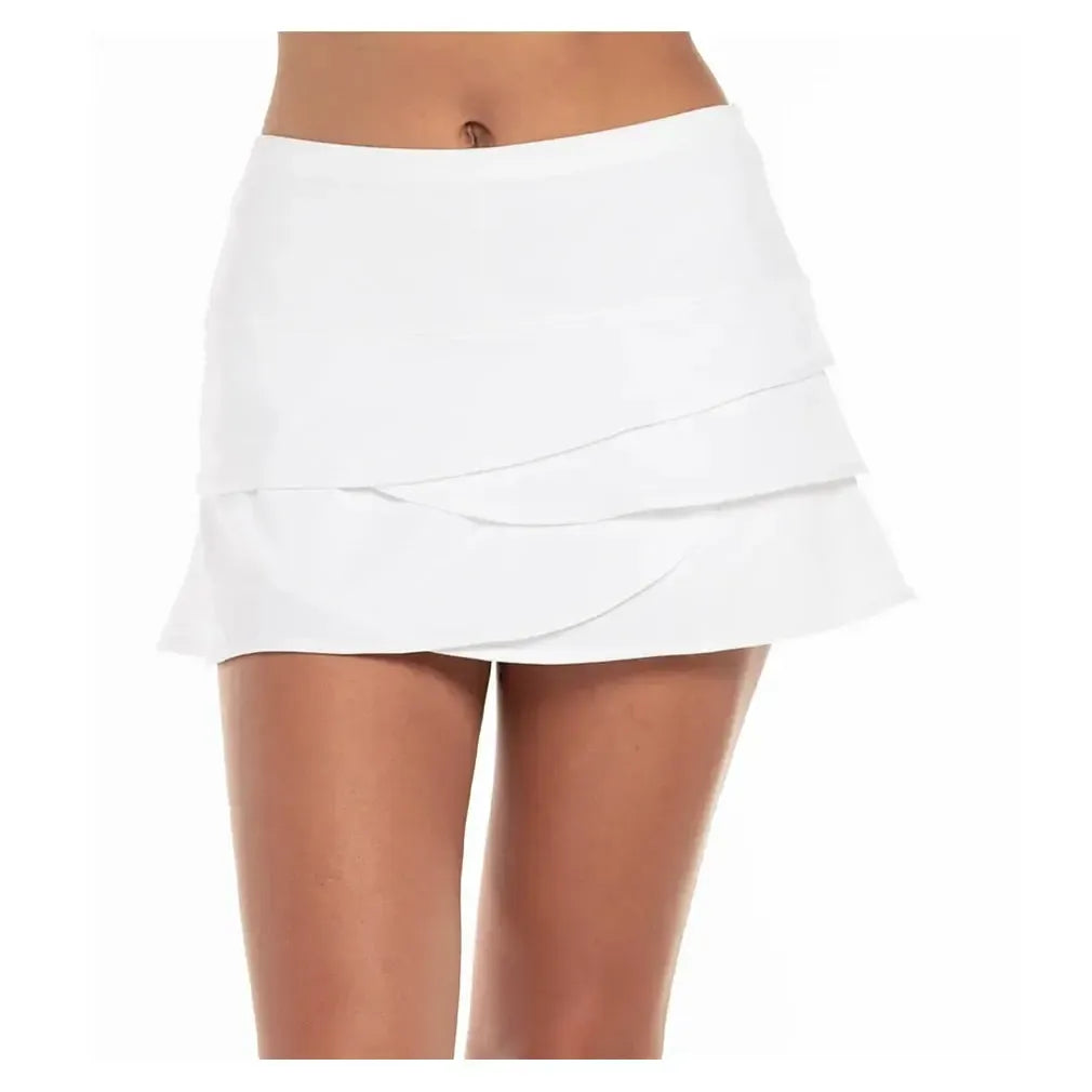 Women's Scallop Tennis Skort-Apparel-Lucky In Love-CB02-BB-W-Tennis Express