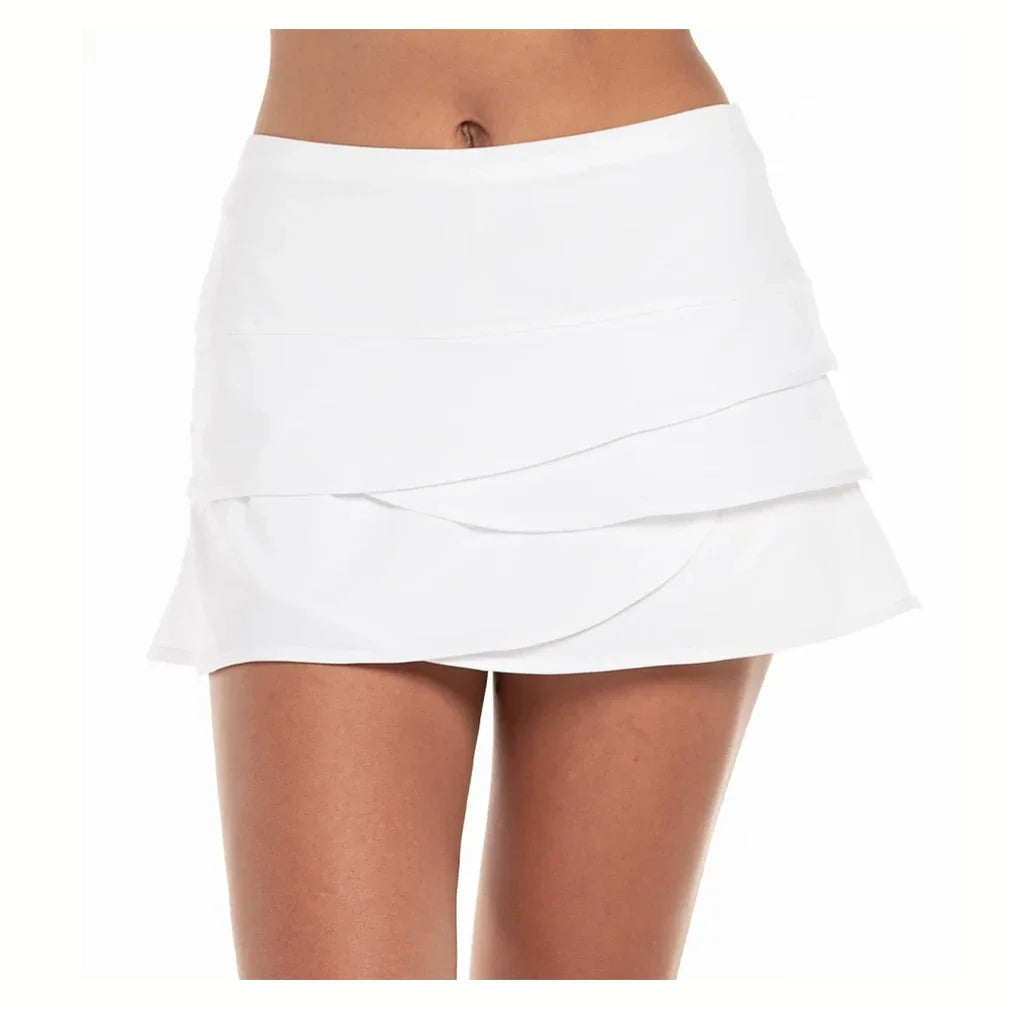 Women's Scallop Tennis Skort,Apparel,Lucky In Love,White,XS,Tennis Express,CB02-BB-W_f8c41053-9daf-4f6c-8dd7-2f29099e5c64