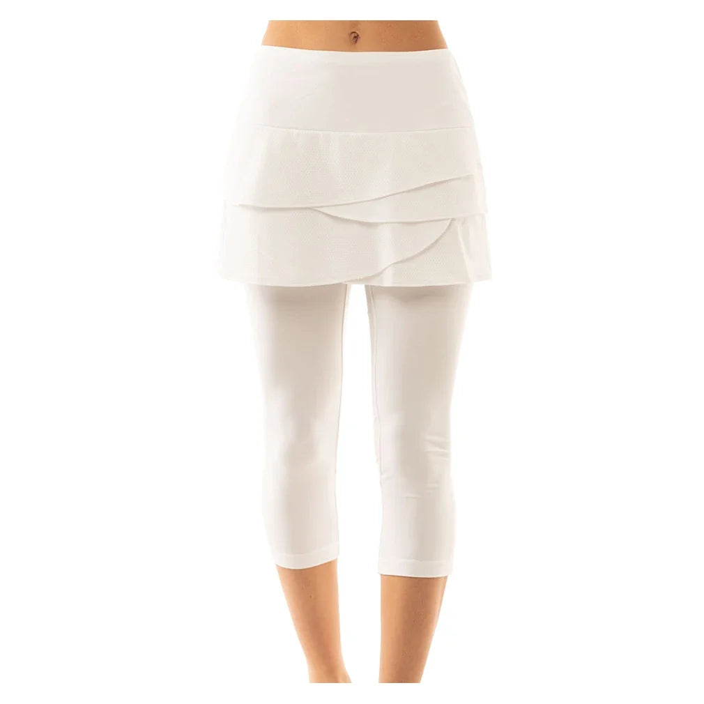 Women's Scallop Tennis Capri,Apparel,Lucky In Love,,,Tennis Express,CB11-B-2