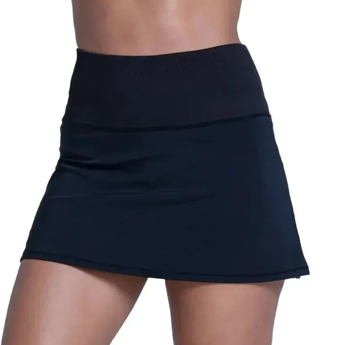 Women's Baseline Tennis Skort-Apparel-Lucky In Love-CB716-140-2-Tennis Express