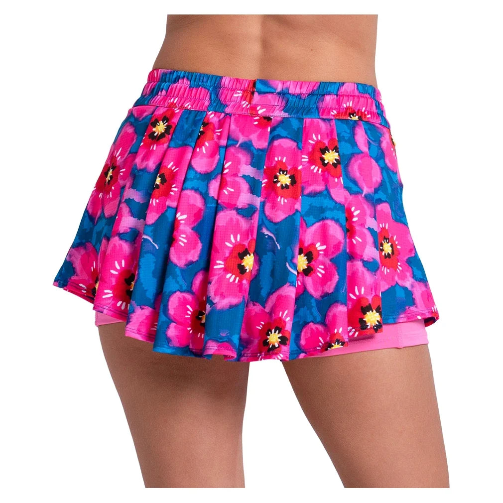 Women's High Waist Super Bloom Tennis Skort Multi,Apparel,Lucky In Love,,,Tennis Express,CB760-07G955S26-3_2ef9809d-62a1-4326-bbee-02d5c5caf410