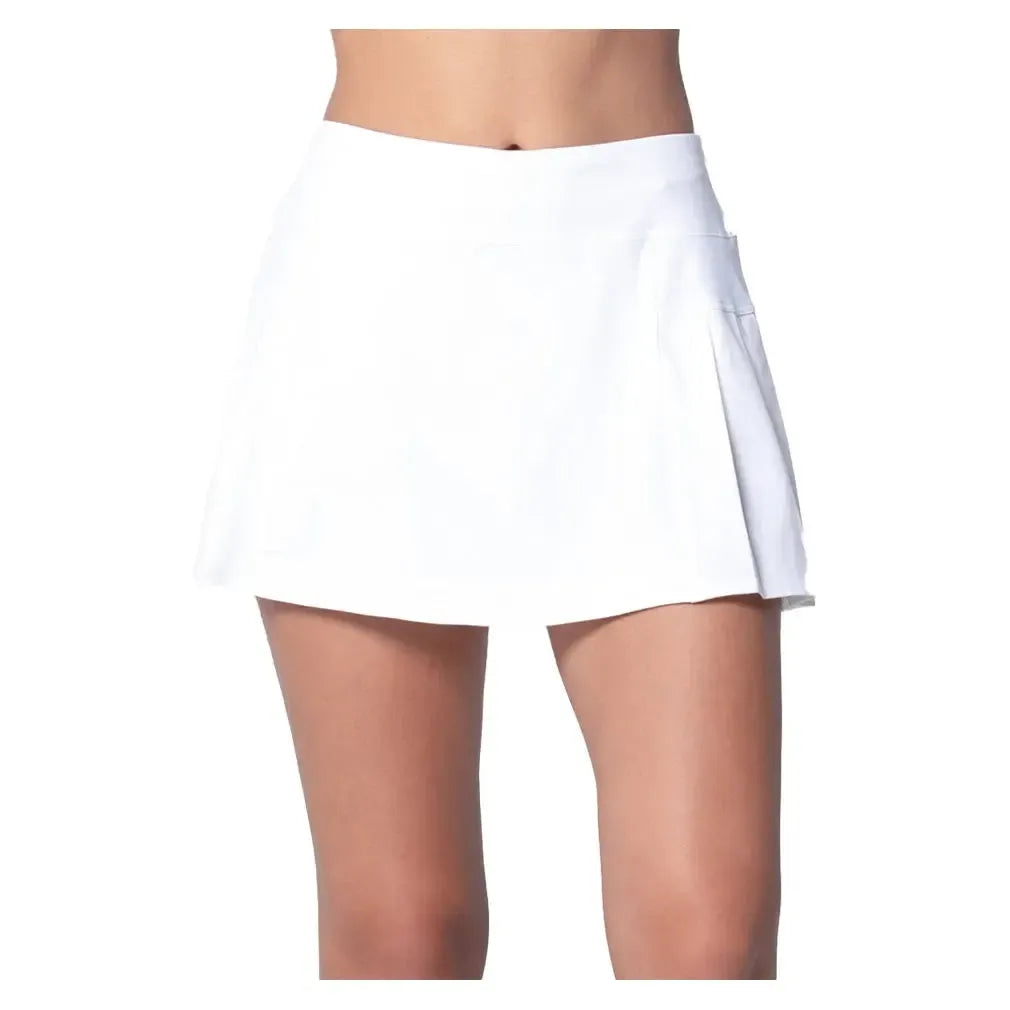 Women's Team Feelin' Young Pleat Tennis Skort-Apparel-Lucky In Love-CB765-110-Tennis Express
