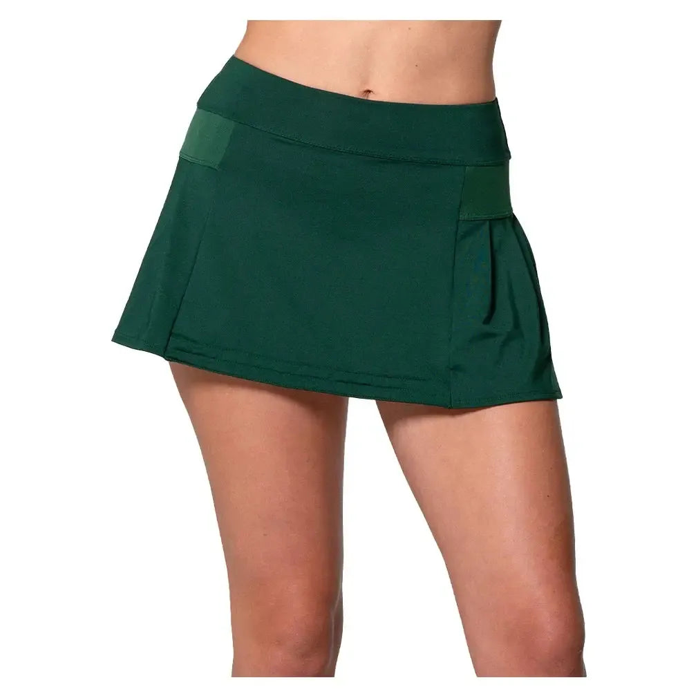 Women's Team Feelin' Young Pleat Tennis Skort-Apparel-Lucky In Love-CB765-300-Tennis Express