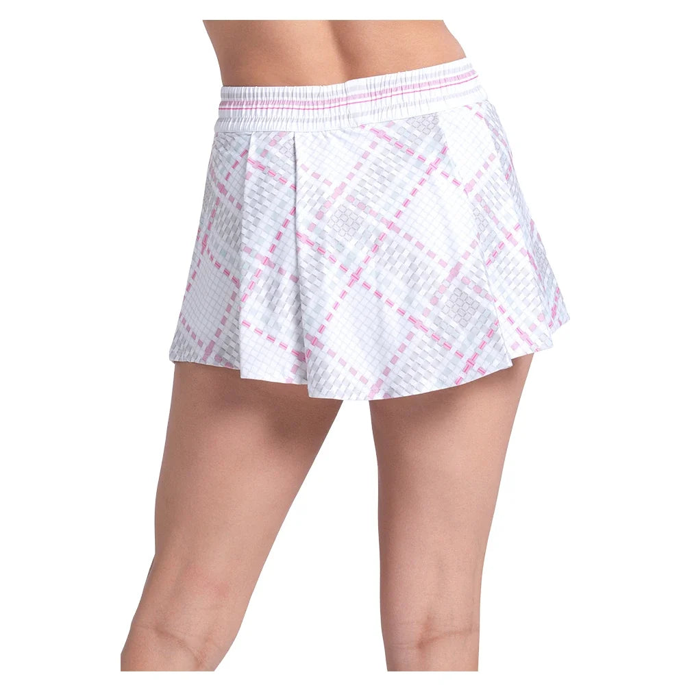 Women's High Waist Weave It To Me Tennis Skort White,Apparel,Lucky In Love,,,Tennis Express,CB834-34F110-4