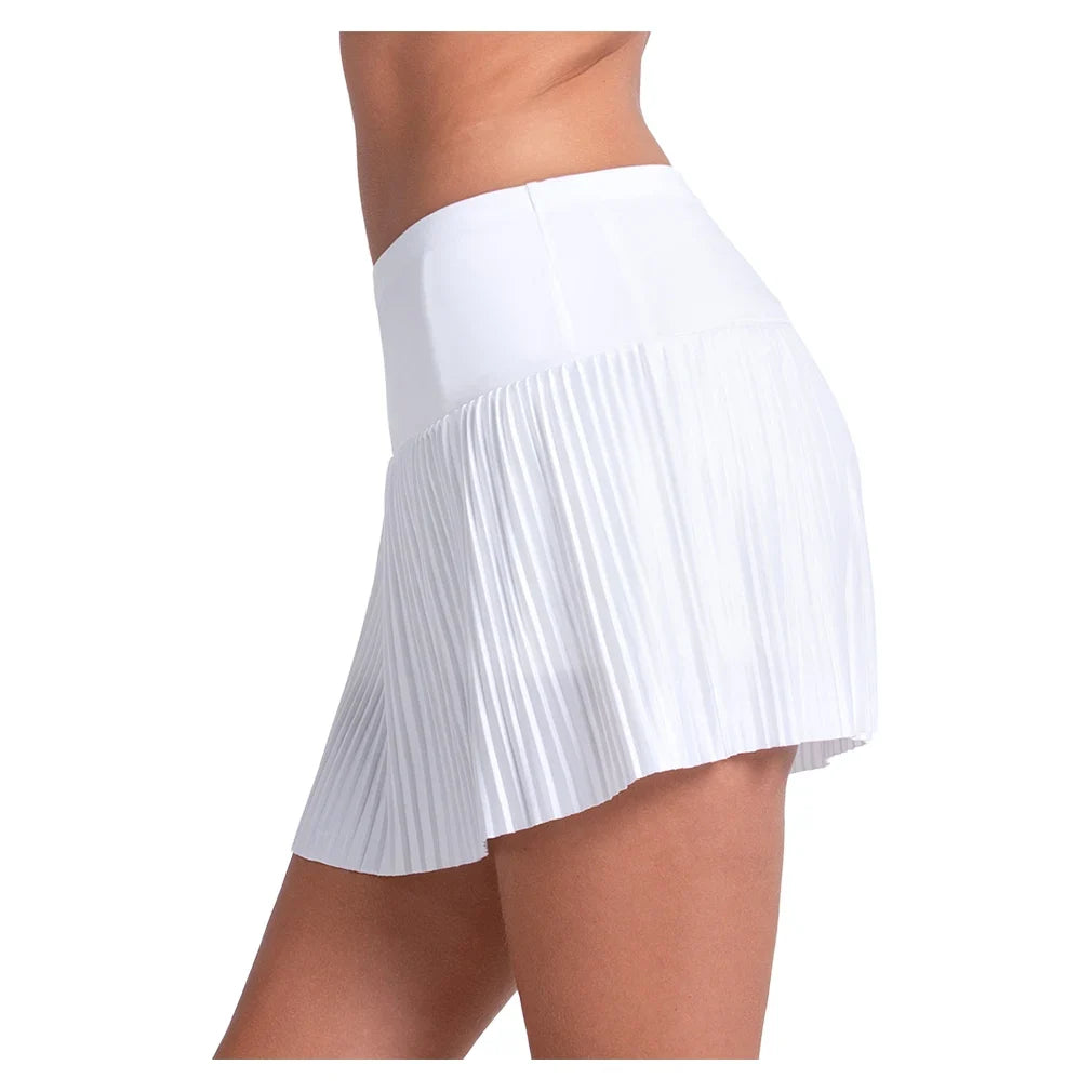 Women's Tempo Pleated Tennis Skort-Apparel-Lucky In Love-CB835-110-1-Tennis Express