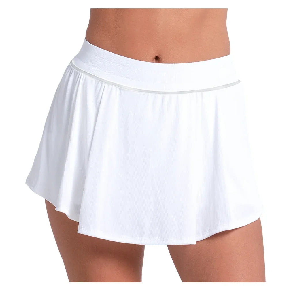 Women's High Waist Court Tennis Skort,Apparel,Lucky In Love,110 White,XS,Tennis Express,CB854-white