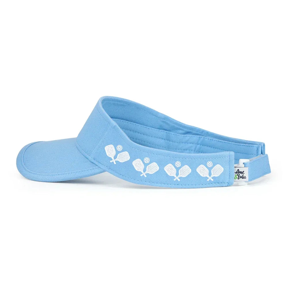 Country Club Visor Paddles-Apparel-Ame and Lulu-CCV-P-Blue-Tennis Express