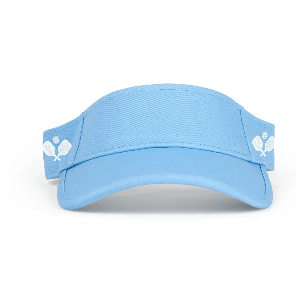 Country Club Visor Paddles-Apparel-Ame and Lulu-CCV-P-Blue1-Tennis Express