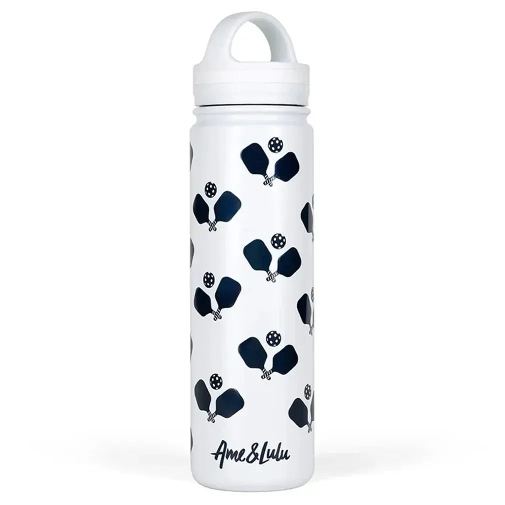 Court and Course Sports Water Bottle Crossed Pickleball Paddles-Accessories-Ame and Lulu-CCWB-P-B-Tennis Express