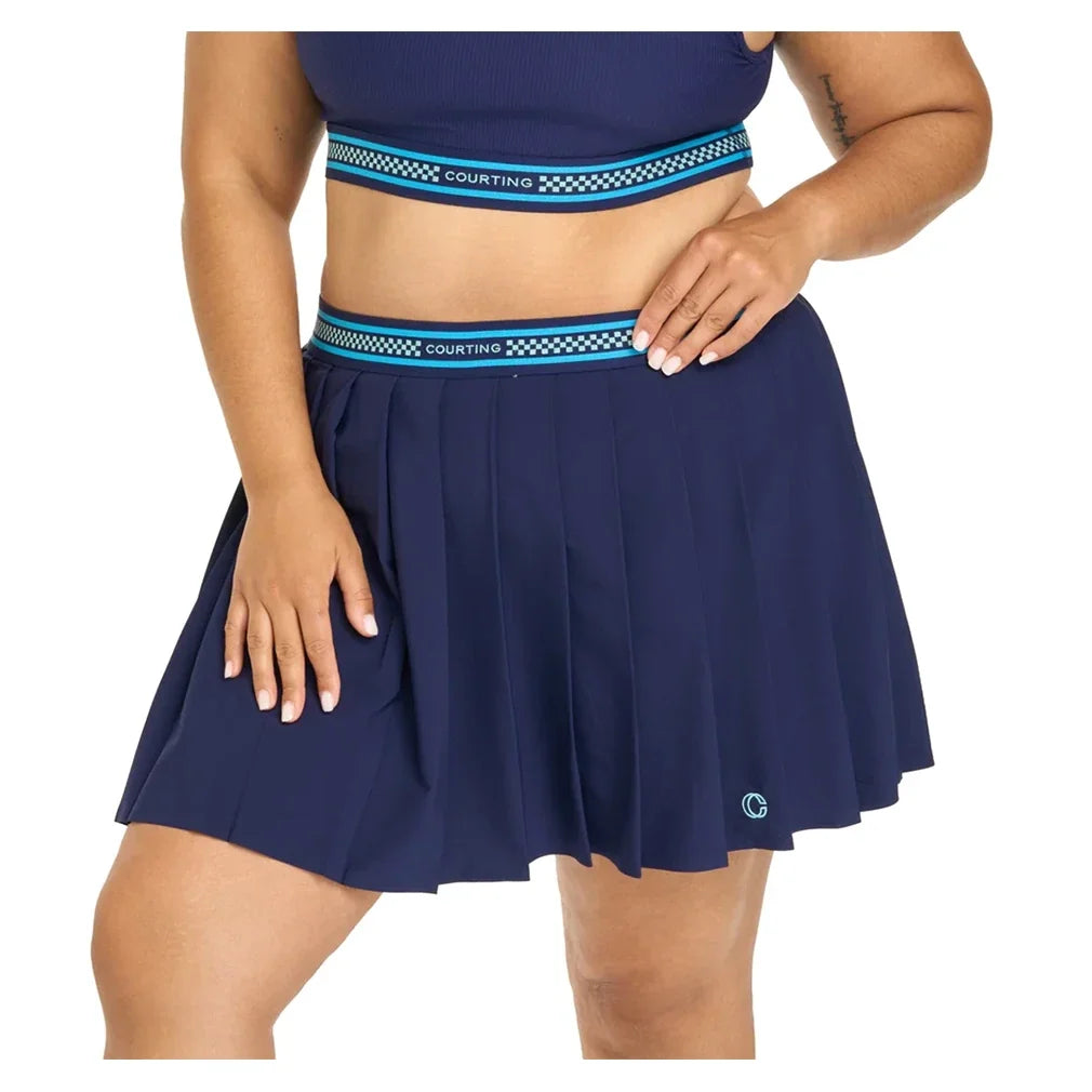 Women's Slice Tennis Skirt,Apparel,Courting,,,Tennis Express,CCWSS26SK-B-Navy3