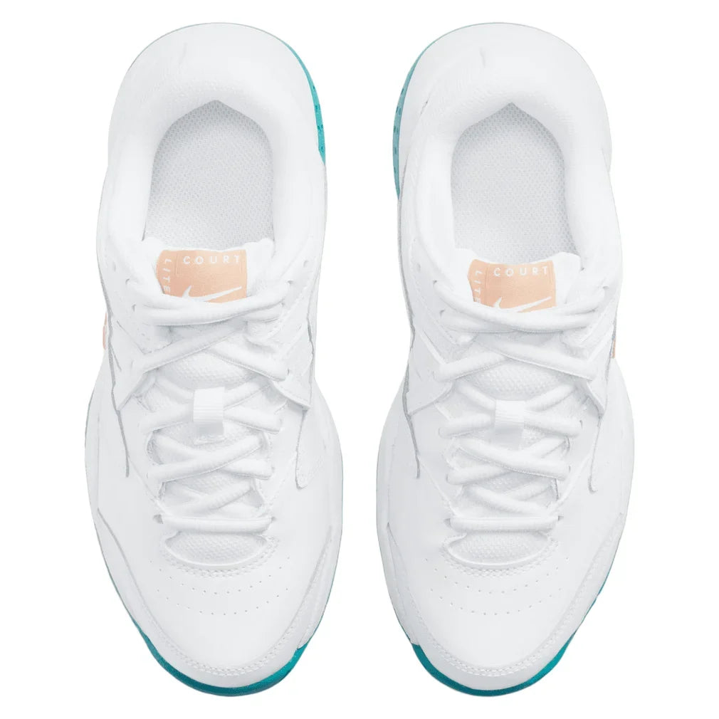 Juniors' Court Lite 2 Tennis Shoes White and Team Orange, Nike, Tennis Express, CD0440-106H26-2