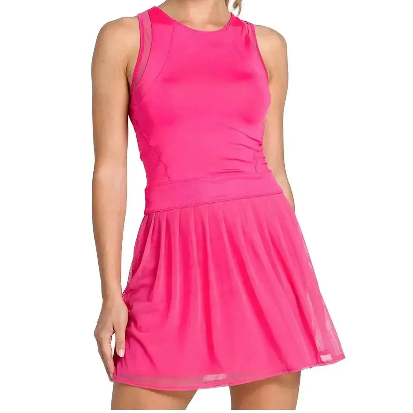 Women's Next Level Tennis Dress-Apparel-Lucky In Love-CD29-B-Tennis Express