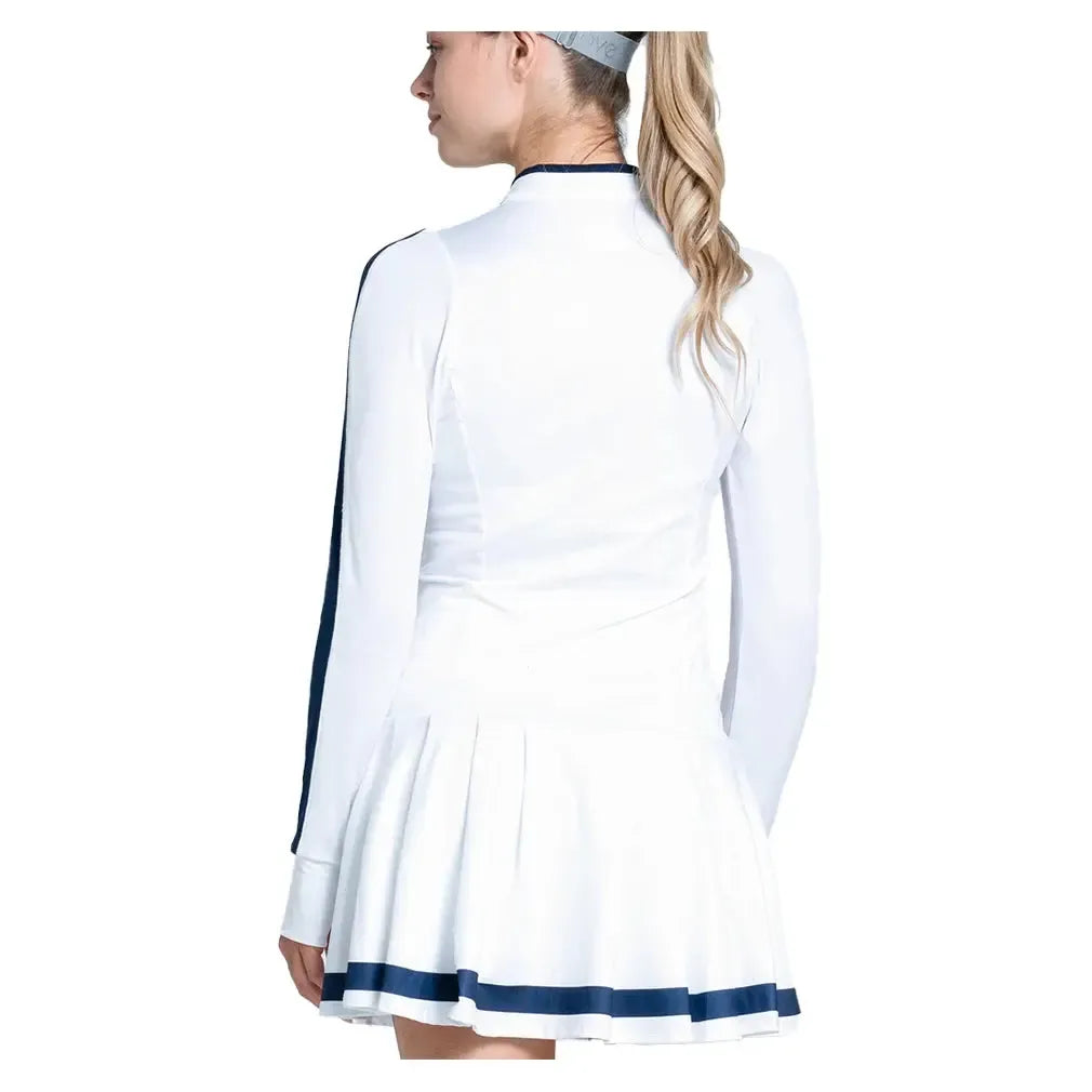 Women's Fast Motion Long Sleeve Tennis Dress Midnight-Apparel-Lucky In Love-CD34-01C401B-1-3-[Sku]-Tennis Express