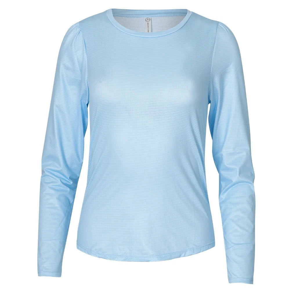 Women's Crew Long Sleeve Top Light Blue,Apparel,Bubble,Light Blue,XS,Tennis Express,CRWLS-LB-x