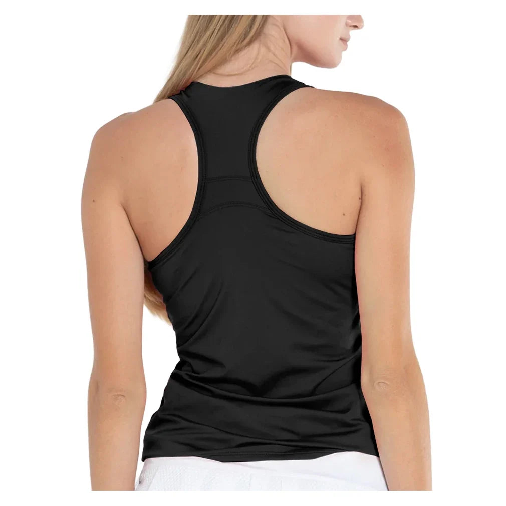 Women's V-Neck Tennis Tank with Bra,Apparel,Lucky In Love,,,Tennis Express,CT60-B-B1