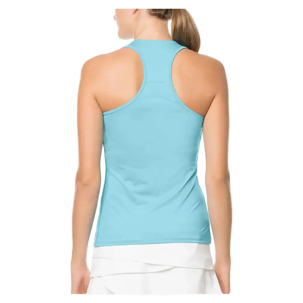 Women's V-Neck Tennis Tank with Bra-Apparel-Lucky In Love-, [current_file_name-Tennis Express